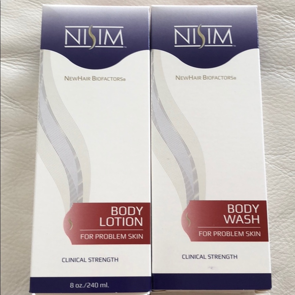 Nisim body lotion for problem skin and body wash